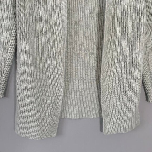 LOFT light mint green long sleeve open front‎ soft cardigan sweater - Picture 5 of 10